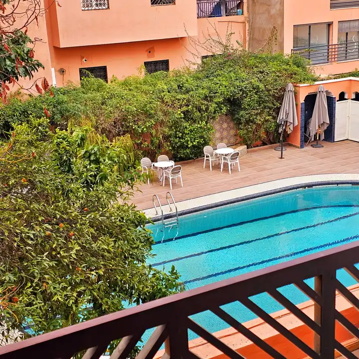 Outdoor pool at Residence Ezzahia